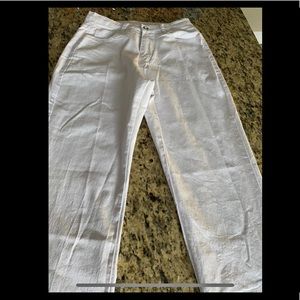 White wide leg jeans